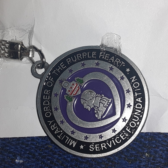 MILITARY ORDER OF THE PURPLE HEART SERVICE FOUNDATION KEYCHAIN MINT - Picture 3 of 3